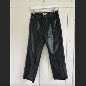 AGOLDE  Straight Leg Leather Pant